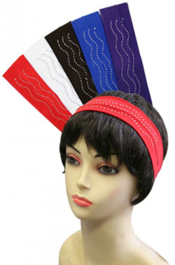 1918 Head Band w/ Stone -dz