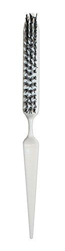 Denman Dressing Out Teasing Brush (White) Hair Comb for Back-Combing, Smoothing, & Polishing - Anti-Frizz Hair Brush, D91