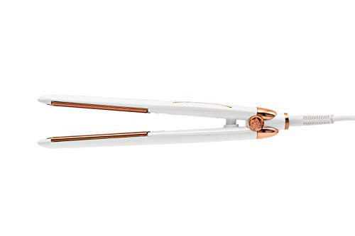 AMAXY Professional Real InfraRED Hair Straightener Flat Iron- Instant heating technology with 450F Temp Control in 30 seconds - Frizz free - Silkier - Single pass - Last Longer - For All Hair Type