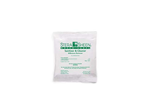 Box of 100 - 2 Ounce Stera-Sheen Green Label Sanitizer Packets (Purdy Products) SSG1002