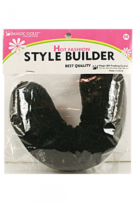 Magic Gold-2231 Hot Fashion Style Builder w/ Button -Black -pc