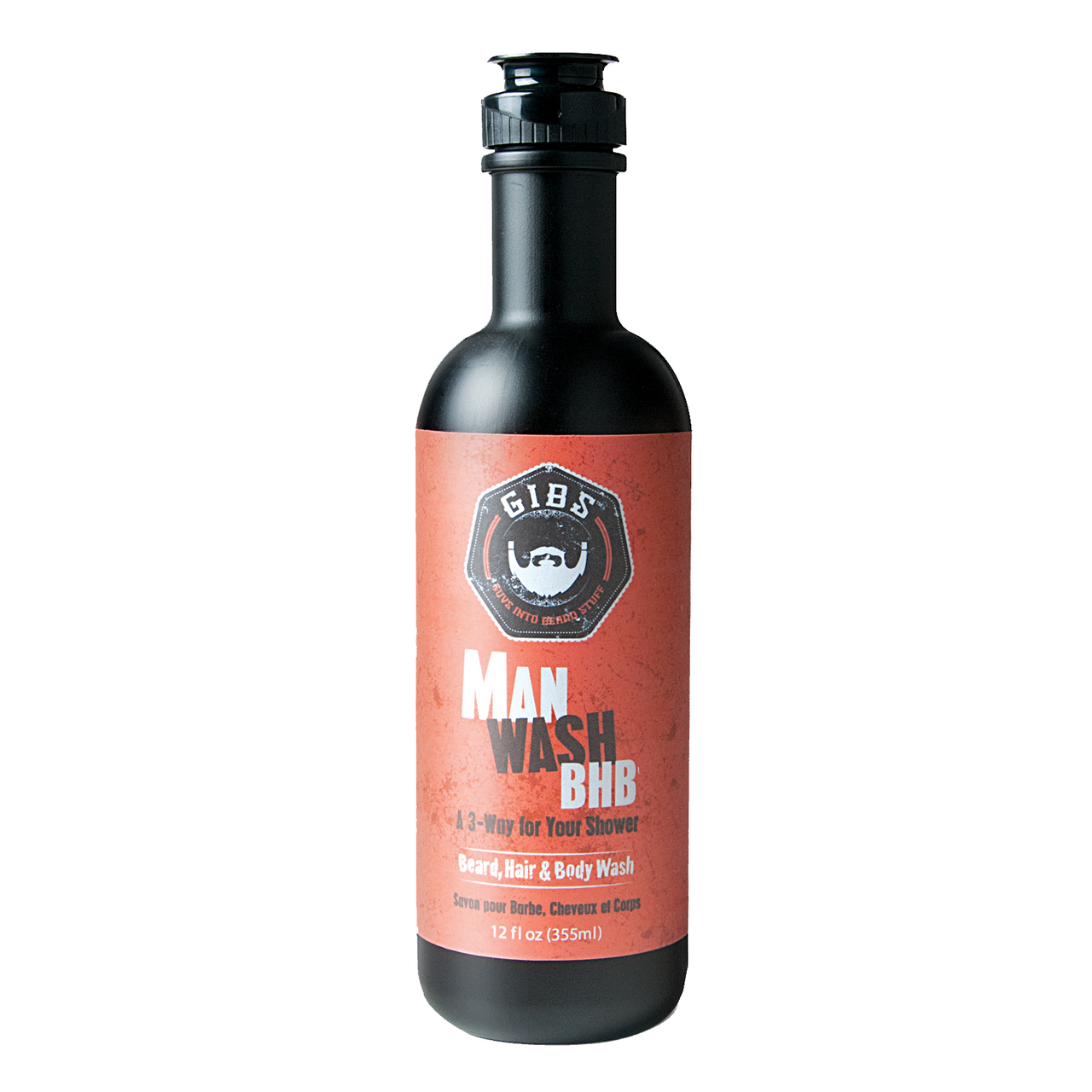 GIBS Grooming Man Wash BHB (Beard, Hair and Body) 12 fl oz