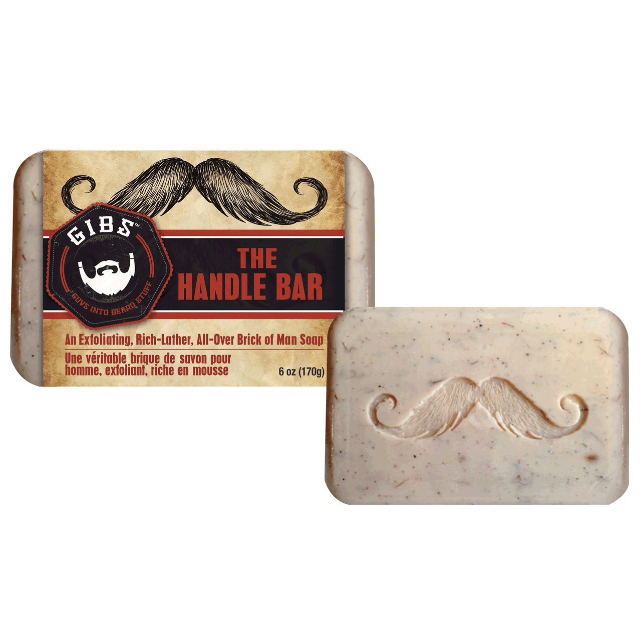 GIBS Grooming Handle Bar Soap 6 oz.