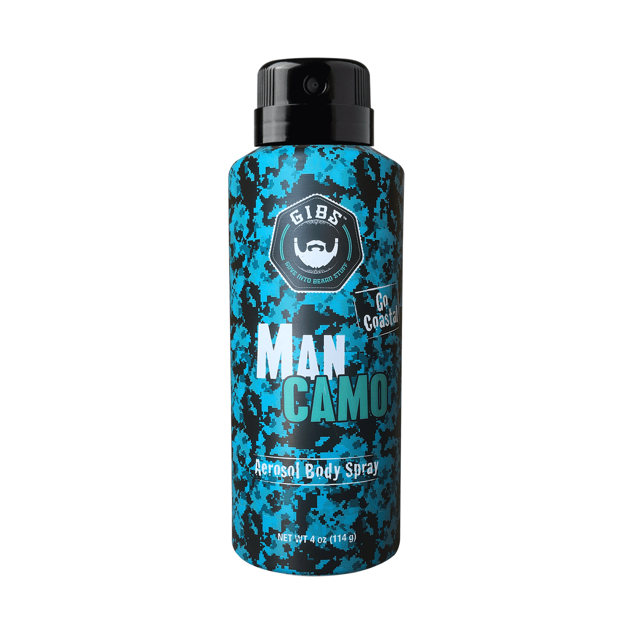 GIBS Grooming Man Camo Aerosol Body Spray 4.5 fl. oz.