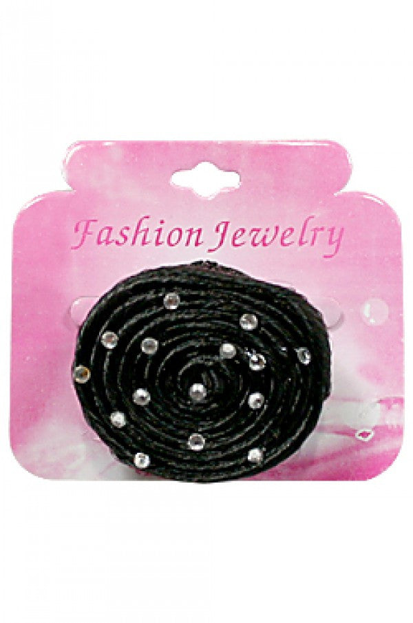 Fashion Jewelry - Hair Rose Black 2436 (dz)