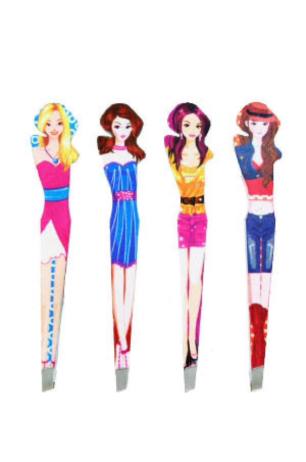 2490 Slant Tweezer (24/Set)