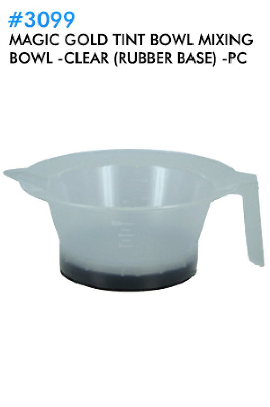 MGC-3099 Tint Mixing Bowl -Clear (rubber base) -pc