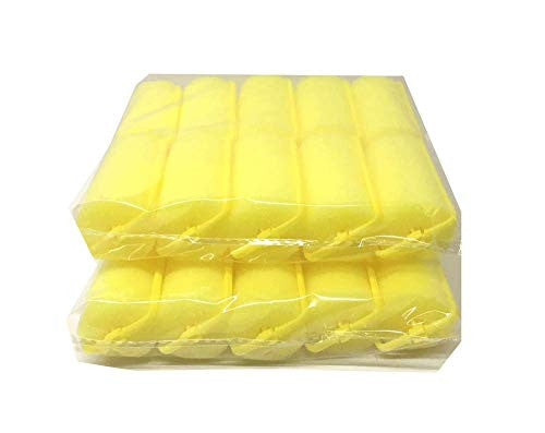 Foam Sponge Hair Rollers (YELLOW)