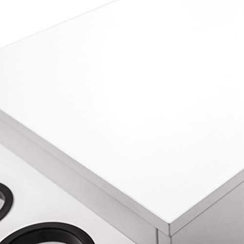 BarberPub Locking Beauty Salon Storage Hair Dryer Holder Stylist Equipment Drawer 2021 (White)