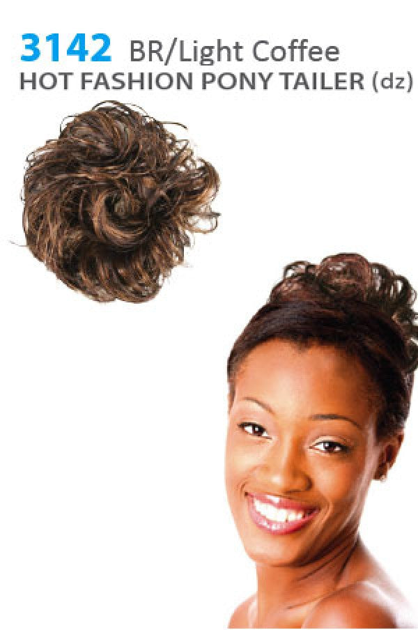 3142 Magic Gold Hot Fashion Pony Tailer (BR/Light Coffee) -dz