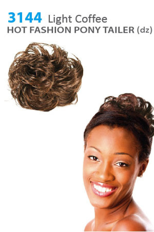 3144 Magic Gold Hot Fashion Pony Tailer (Light Coffee) -dz
