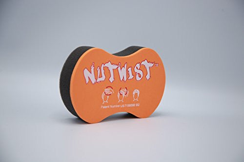 Curl Sponge - NuTwist Orange Twist Brosse éponge pour boucles, bobines et torsions - Éponge naturelle pour hommes et femmes - Gros trous