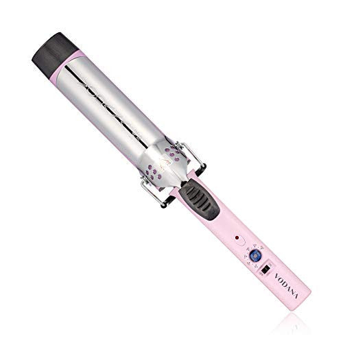VODANA Professional GlamWave Ceramic Curling Iron, Natural Curls, Hair Curler, Curling Wand, Available in USA (1.42inch (36mm), Violet)