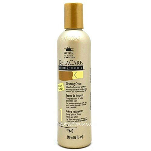 KeraCare 1 Crème Nettoyante Textures Naturelles 8oz
