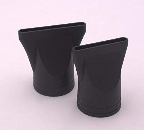 2PCS Black Plastic Salon Replacement Hair Dryer Drying Concentrator Hair Styling Tool Hood Cover ONLY Fit for the Nozzle Outer Diameter is 4.5CM