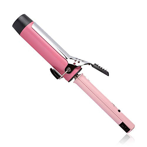 VODANA Professional GlamWave Ceramic Curling Iron, Natural Curls, Hair Curler, Curling Wand, Available in USA (1.57inch (40mm), Pink)
