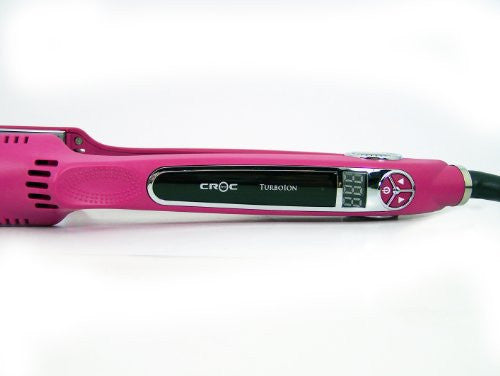 CROC 经典钛金属干湿两用平板夹 1.5 英寸钛金属直发器(紫红色)
