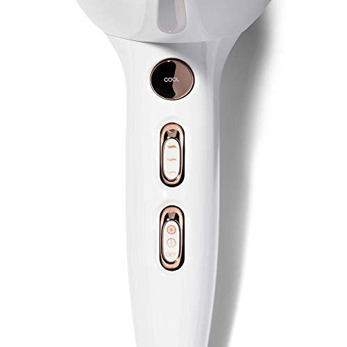 T3 Micro Featherweight Luxe 2I Dryer, White/Rose Gold