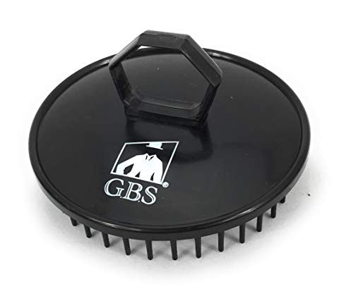 GBS Shampoo Scalp Massage Brush #100 6 Pack All black Scalp Massager for Hair Growth Beard Brush