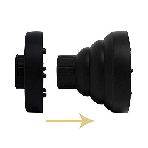Stylecraft Professional Collapsible Hair Dryer Diffuser, Universal Heavy Duty Design (1.61 to 2.25 Inches diameter)