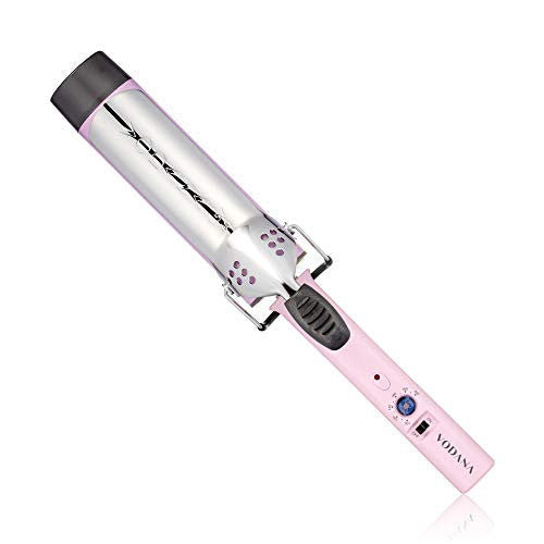 VODANA Professional GlamWave Ceramic Curling Iron, Natural Curls, Hair Curler, Curling Wand, Available in USA (1.57inch (40mm), Violet)