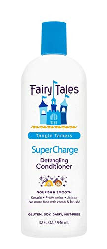 Fairy Tales Tangle Tamer Super Charge - Après-shampooing démêlant pour enfants - Sans parabène, sans sulfate, sans gluten, sans noix - 32 oz