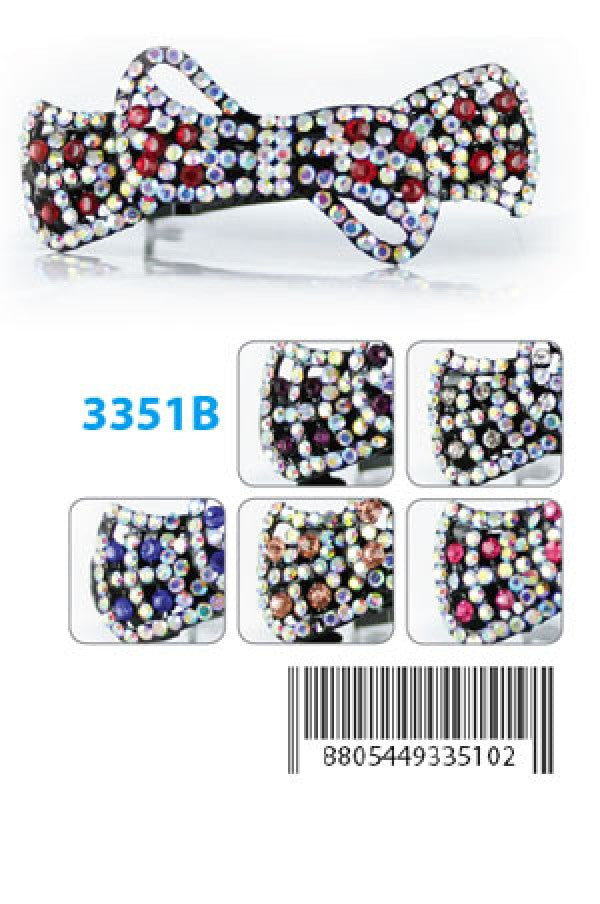 Design Stone Hair Clip(12pcs /pk) 3351B -pk(French Barrette)