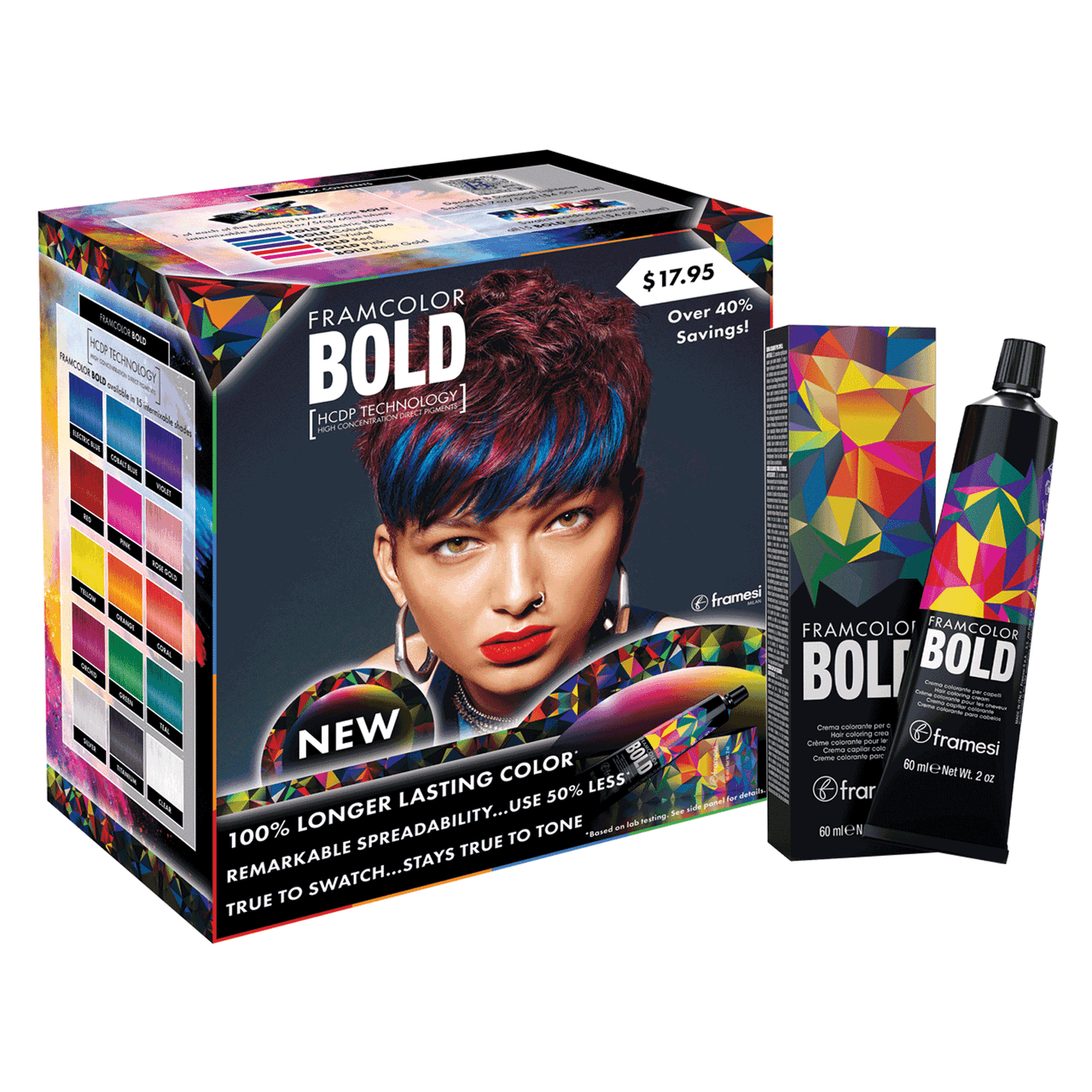 Framesi FRAMCOLOR BOLD 6 Shade Try Me Kit