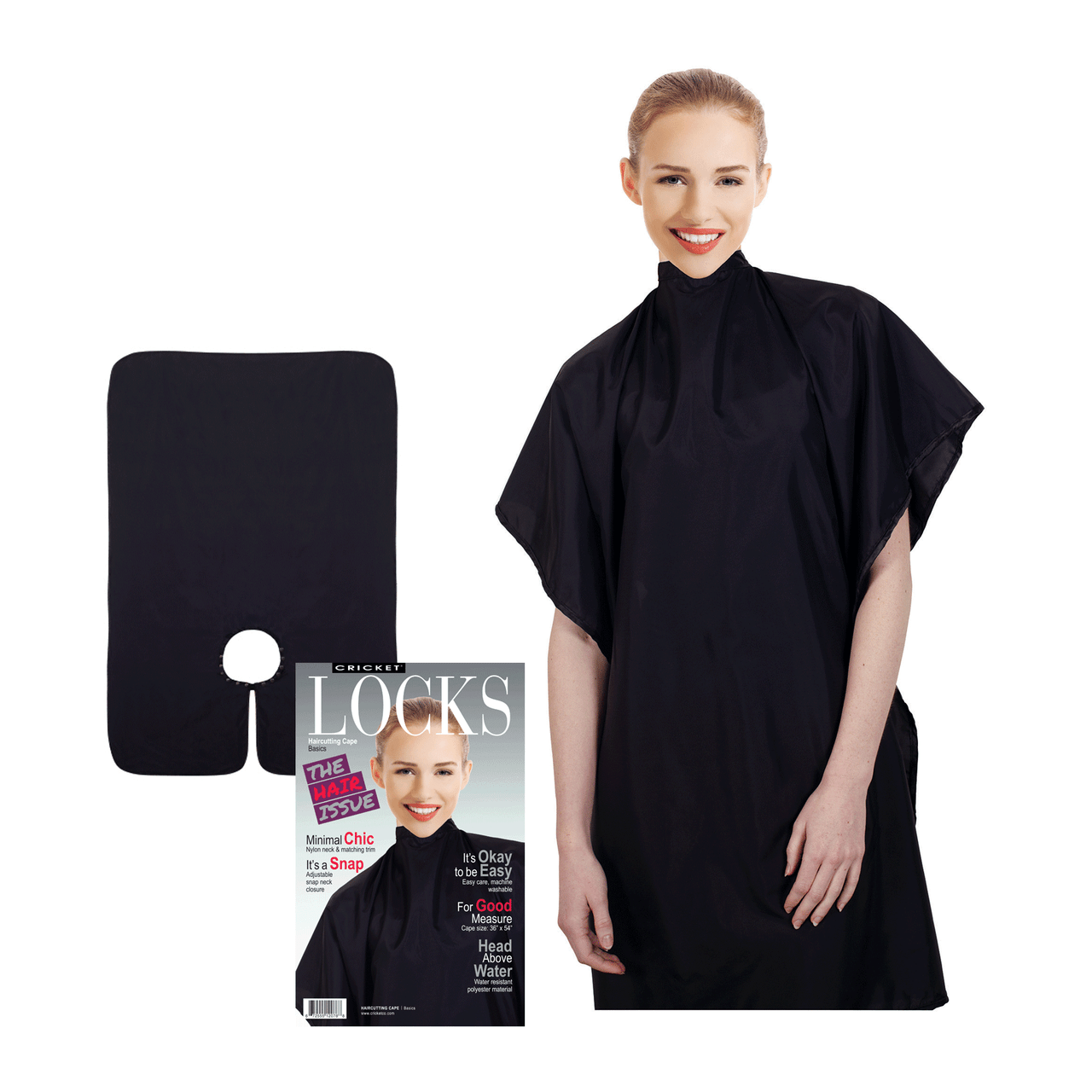 Cricket Haircutting Cape, Black