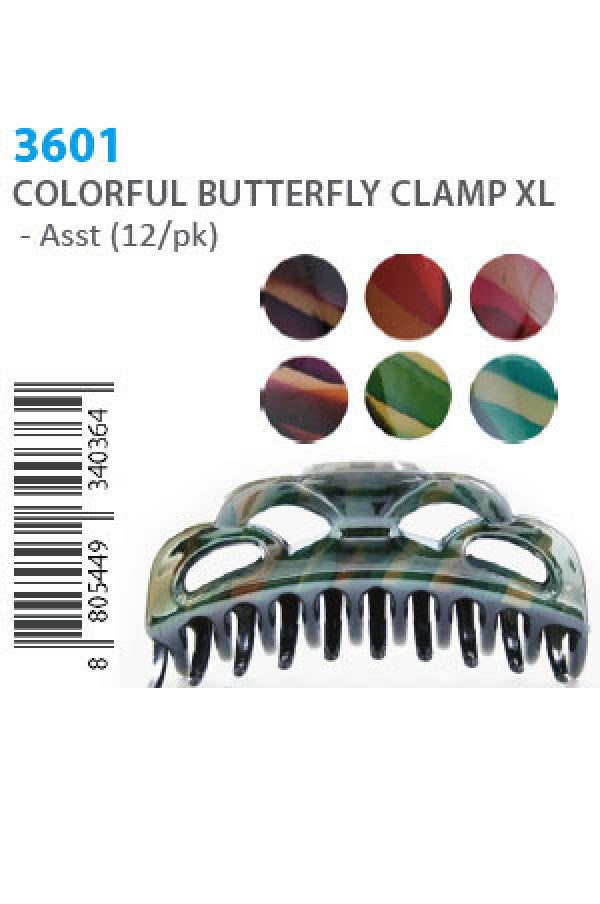 Colorful Butterfly Clamp XL 3601 -dz