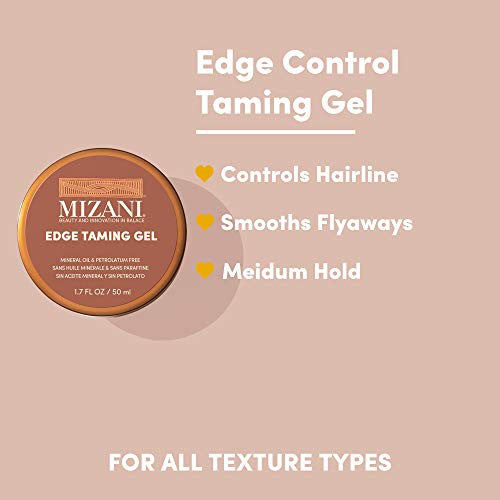 MIZANI 造型优势驯服凝胶 | 控制飞散的头发,打造明确风格 | 蕴含荷荷巴籽油 | 打造轻松自然的秀发 | 1.7 液体盎司