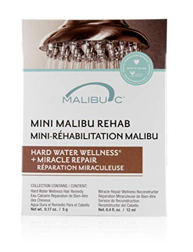 Malibu C Mini Malibu Rehab Kit de bien-être et de réparation miracle pour eau dure
