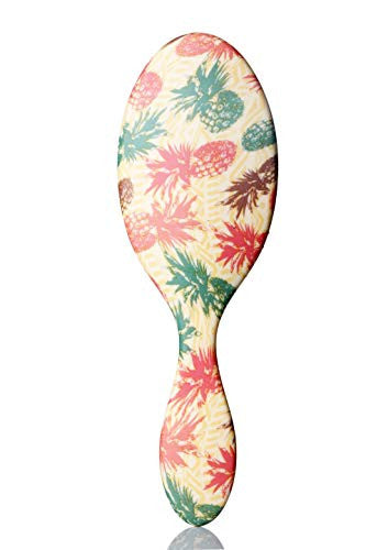 Ensemble de brosses à cheveux démêlantes professionnelles et peigne à cheveux, matériaux respectueux de l'environnement, brosse à lisser les cheveux en forme d'ananas mignon (taille moyenne)