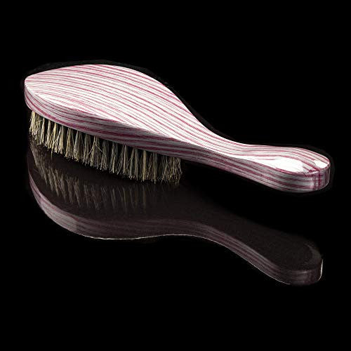 Brosse Torino Pro Wave n° 50 - Courbée et douce - 100 % poils de sanglier longs - Idéale pour les coupes fraîches et les cheveux clairsemés. Brosse à cheveux courbée pour hommes - Idéale pour créer des ondulations à 360° avant d'utiliser un durag.
