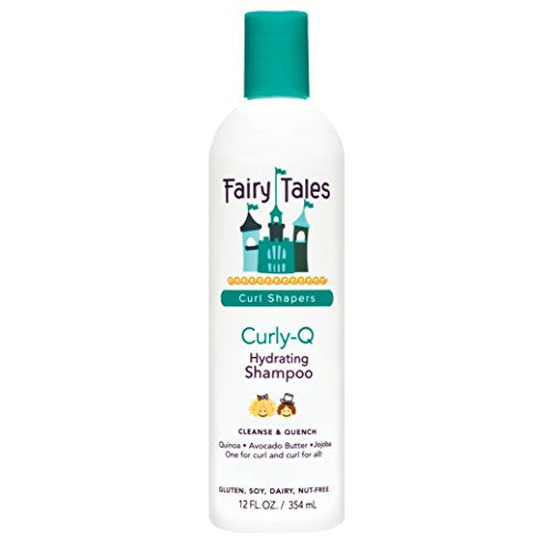 Fairy Tales Curly-Q Daily Hydrating Shampoo for Kids - Shampoo For Curly Hair - Paraben Free, Sulfate Free, Gluten Free, Nut Free - 12 Oz