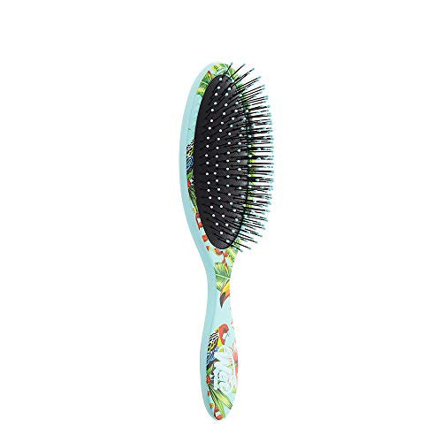 Wet Brush Original Detangler Tropics 印花发刷,配有柔软的 IntelliFlex 刷毛(天堂鸟印花)
