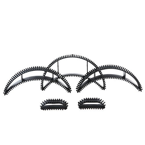 Tinksky Big Bumpits Happie Hair Volumizing Inserts Pompe à cheveux Ensemble de beauté Outil Cadeau, Lot de 5 (Noir)