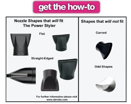 The Power Styler - Blow Hair Dryer Attachment (Turquoise)