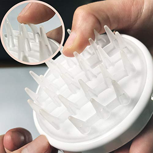 Brosse à shampoing, masseur vibrant pour cuir chevelu, épurateur électrique portatif pour cheveux doux