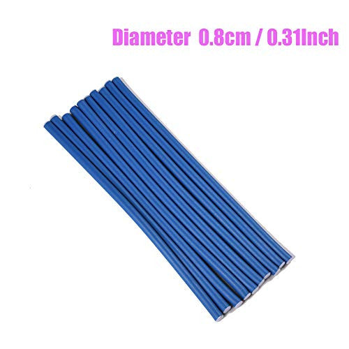 MY LIKE 10-pack 9.5" Twist-Flex Soft Bendy Foam Hair Roller Flexible Curing Rods-Hair Curlers For Long,Medium and Short Hair(Diameter 0.8cm)