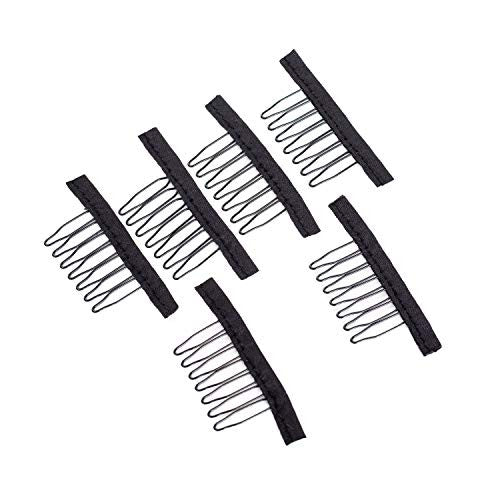 Lihui 30 Pcs Hair T Pins Wig T-Pins For Holding Wigs And 6 Pcs Black Wig Combs Wig Clips For Lace Wig Cap(30 Pcs T Pins And 6 Pcs Wig Clips)