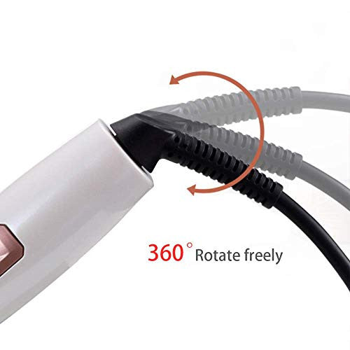 Sussie Daddy Curling Iron Brush Ceramic Tourmaline Ionic Travel Dual Voltage Hot Hair 1 inch Anti-Scald Heated Curling Wands Round Hair Styler Curler Brush Electric