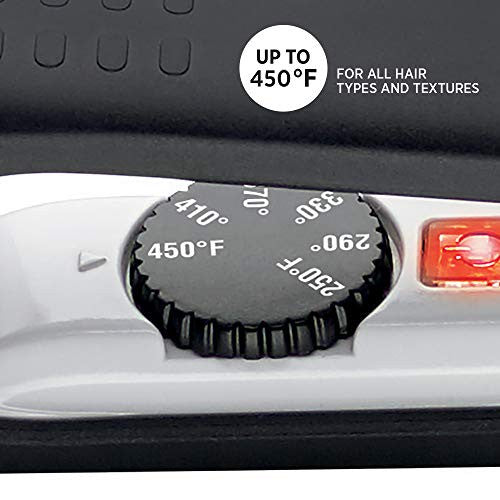 Hot Tools Fer plat professionnel en céramique nano à chauffage rapide, 1 pouce