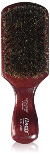 ANNIE Club Soft Brush (Model:2081), Natural wood, boar bristles, wooden brush, won't pull on your hair, detangler, pulls out the knots