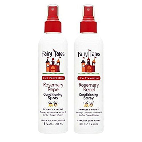 FAIRY TALES Romarin Repel Lice Prevention Spray revitalisant sans rinçage 8 oz, paquet de 2 par Fairy Tales