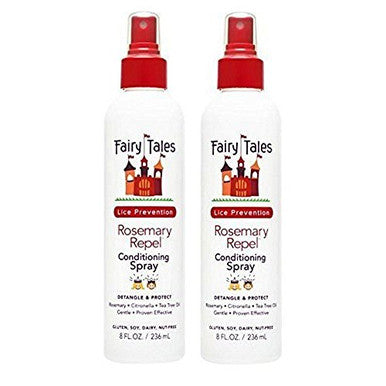 FAIRY TALES Rosemary Repel Lice Prevention Leave-In Conditioning Spray 8 oz, Pack of 2 by Fairy Tales