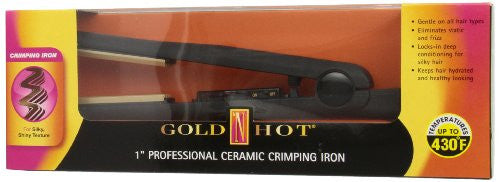 Gold N' Hot GH3010 Professional Ceramic Crimping Iron, 1 Inch