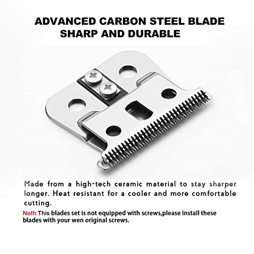 T Outliners Blades Compatible with Andis T Outliners Trimmer, Gtx Trimmer, T Outliners Replacement Blade (sliver steel T blade + sliver steel blade),2 PACK