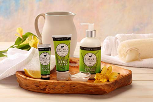 Dionis Goat Milk Skincare 2 Pack Hand Cream (Verbena & Cream, 1 oz Each)