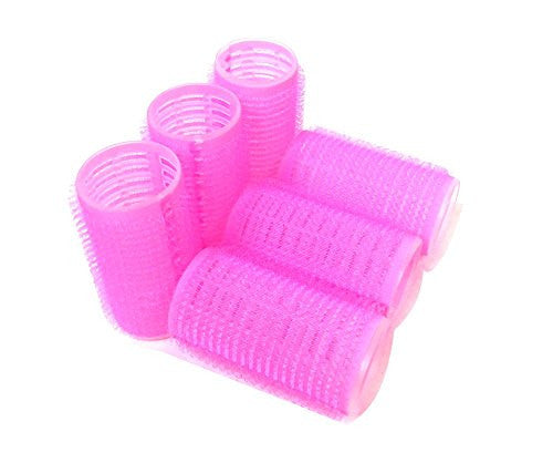 Self Hair Grip Velcro Curlers Rollers Pro Salon Hairdressing (Medium)